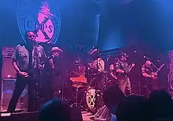 The band "X-Cops" playing at the 9:30 Club in Washington, D.C., on June 9, 2024.