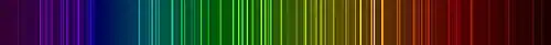 Xenon line spectrum