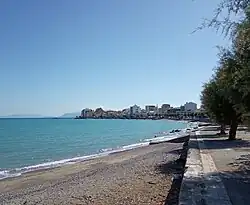 Partial view of Xylokastro beach (October 2019)