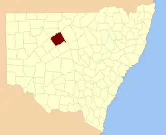 Location in New South Wales