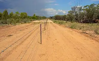 Fencing at Yapunyah in Adavale, 2012