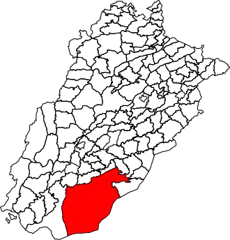 Location of Yazman Tehsil in Punjab, Pakistan