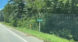 Sign for Yellow Pine