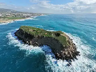 Yeronisos Island photo from a drone