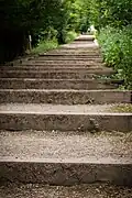 Yew Tree Walk with its 172 cliff-side steps down to the Thames
