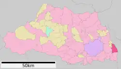 Location of Yoshikawa in Saitama Prefecture