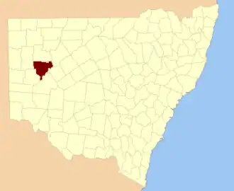 Location in New South Wales
