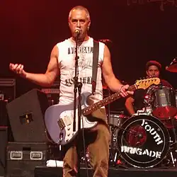 Brothers Shawn (center) and Mark Stern (right) have been the two consistent members of Youth Brigade since the band's formation.