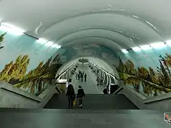 Inside the station