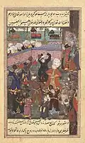 Yusuf Paşa among whirling dervishes in Konya (Shrine of Rumi)