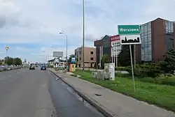 Krakowska Avenue in Załuski.