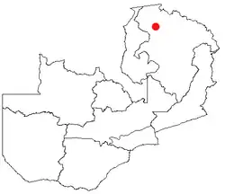 Location of Mporokoso in Zambia