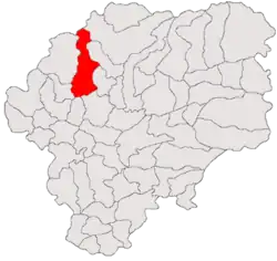 Location in Bistrița-Năsăud County
