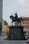 Statue of ban Josip Jelačić in Zagreb