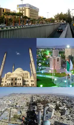 Photomontage of Zahedan