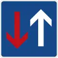 Sign 308 Priority over oncoming traffic