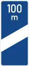 Sign 450-50 Exit countdown marker (Autobahn, 100&nbsp;m before exit)