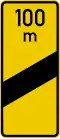 Sign 450-53 Exit countdown marker (other roads, 100&nbsp;m before exit)