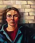 Self-portrait (against the wall) (1925) (Museum Boijmans)