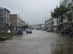 Buildings in Zhonghe Town.