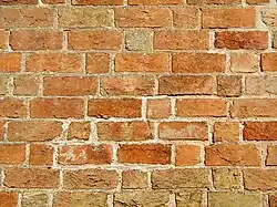 Brick wall in "Gothic bonding"