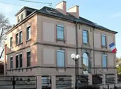 The town hall and school in Zimmersheim