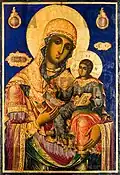Mary with the young Jesus, church Archangel, Bachkovo Monastery