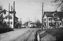 The line in Zollikerberg in 1915