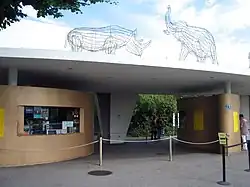 The Zürich Zoo entrance