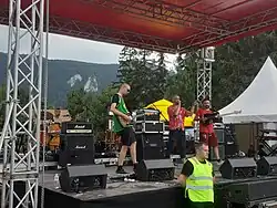 Zoster performing at Vidikovac Fest in Sarajevo in July 2022