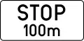 c: STOP sign announcement