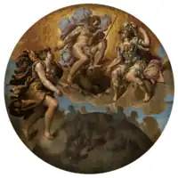 circular painting with multiple figures