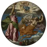 circular painting with multiple figures