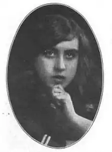 Paquita Madriguera, from an advertisement for her American tour in 1916-1917.