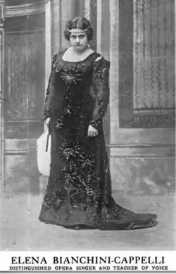 Elena Bianchini-Cappelli as "Tosca", from a 1919 publication.