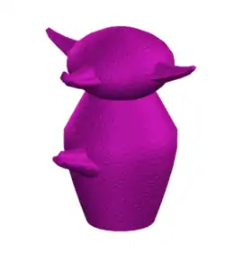 3D rendering of a purple greeble