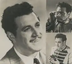 3 black and white photograph of the same man