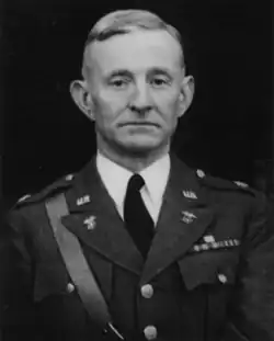 1935 black and white head and shoulders photo of army Colonel William A. McCain in dress uniform