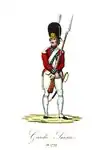 Grenadier of the French Royal Army's Swiss Guards, 1779