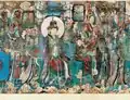 Queen Mother of the West from Yongle Temple murals, Yuan dynasty.
