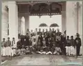 1st Malayan Durbar (Federal Conference) 14 July 1897 in Kuala Kangsar; YamTuan Muhammad Shah seated second from right