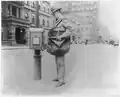 Street types of New York City-Postman at letter box