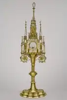 An ornate gold monstrance
