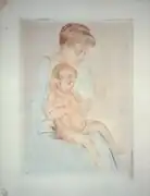 The manicure, painting by Mary Cassatt