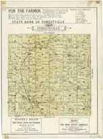 1914 plat map of the Town of Forestville