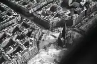 Schillerpromenade with Herrfurthplatz and Genezareth Church, Schillerkiez, 1933