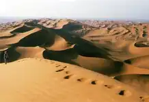 View from the eastern dune towards the south