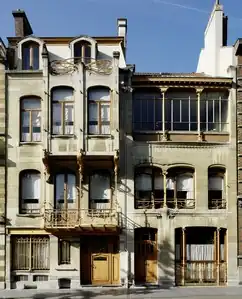 The Horta Museum, Brussels (1898–1901), composed of Horta's residence and workshop side-by-side