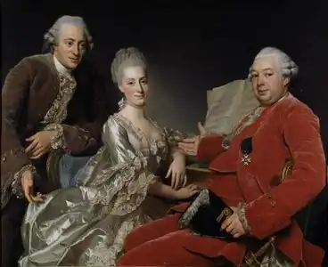 John Jennings, His Brother and Sister-in-Law by Alexander Roslin