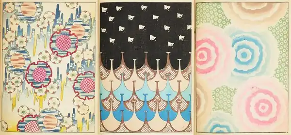 Three pages from the 1901 Shin-Bijutsukai